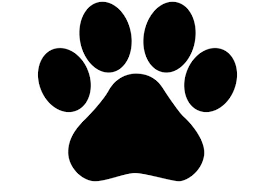 black paw print image